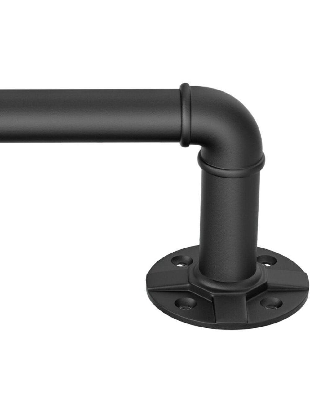 Heavy Duty Adjustable Blackout Curtain Rod 120-170 Inch | Wrap Around for